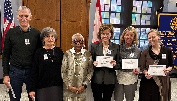 Graduates of the 2025 Rotary Leadership class holding their certificates.